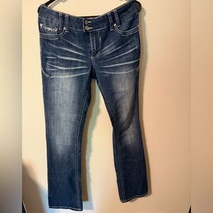 Vanity Blue Straight Leg Jeans with Classic Indigo Wash
